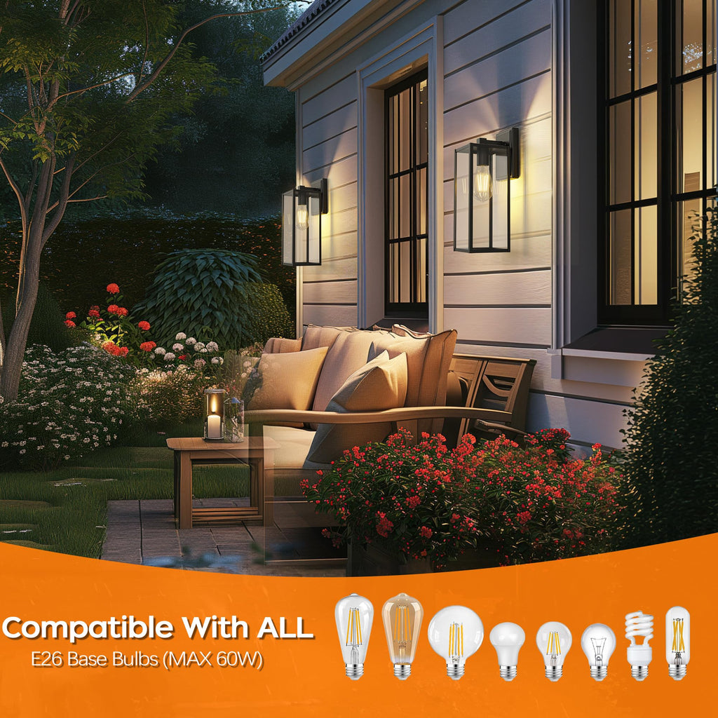 16in Outdoor Light Fixture Wall Mount, Exterior Porch fixtures 1 Pack