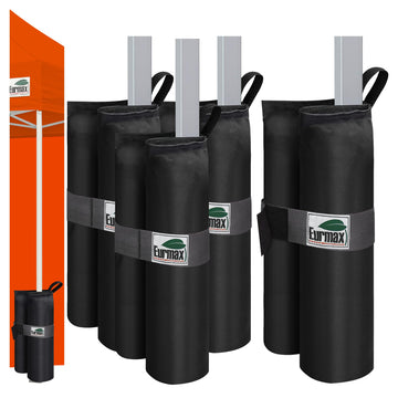 USA 4-Pack Capacity Universal Canopy Weight Bags, Heavy Duty Windproof Sandbags with All-Around Wrap