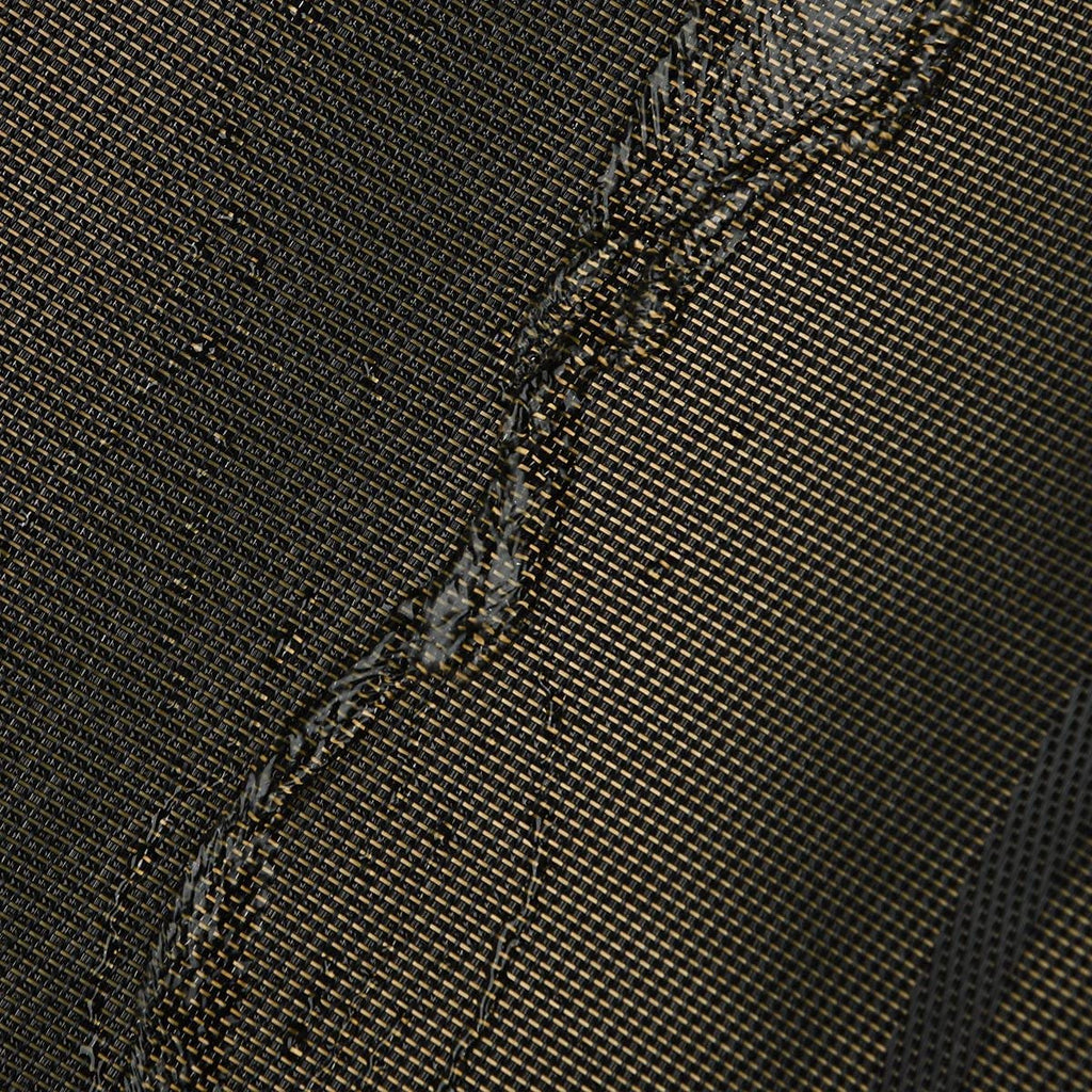 Placemats Set of 8, Linen Look Woven Place Mats (Black Gold)