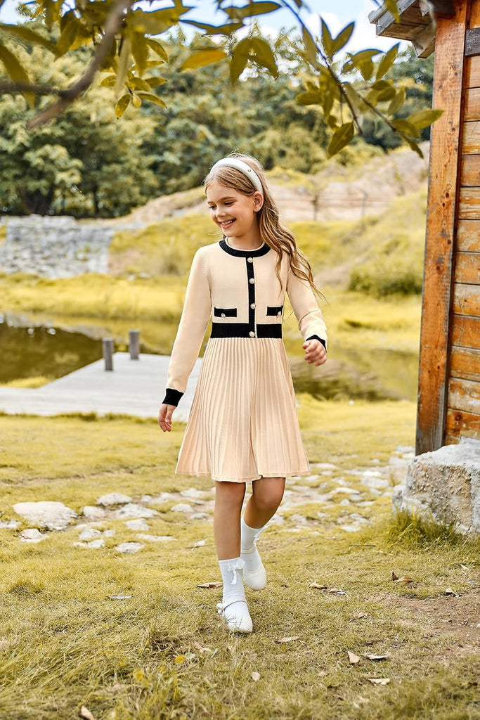 Girls Sweater Fall Dress Long Sleeve Casual Winter Dresses