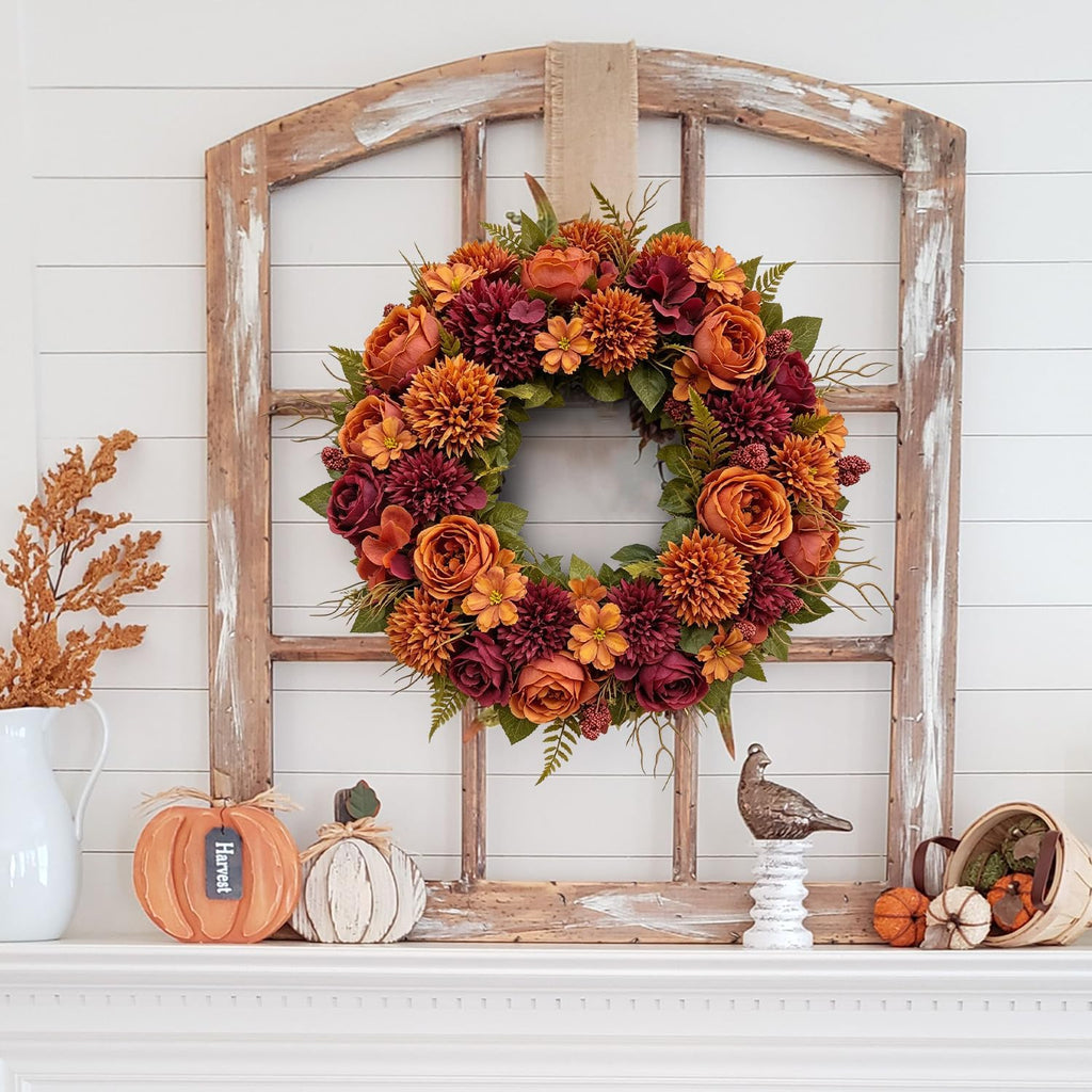 Bundles Large Artificial Fall Flowers Bouquet, Fall Floral Arrangements - Set of 3