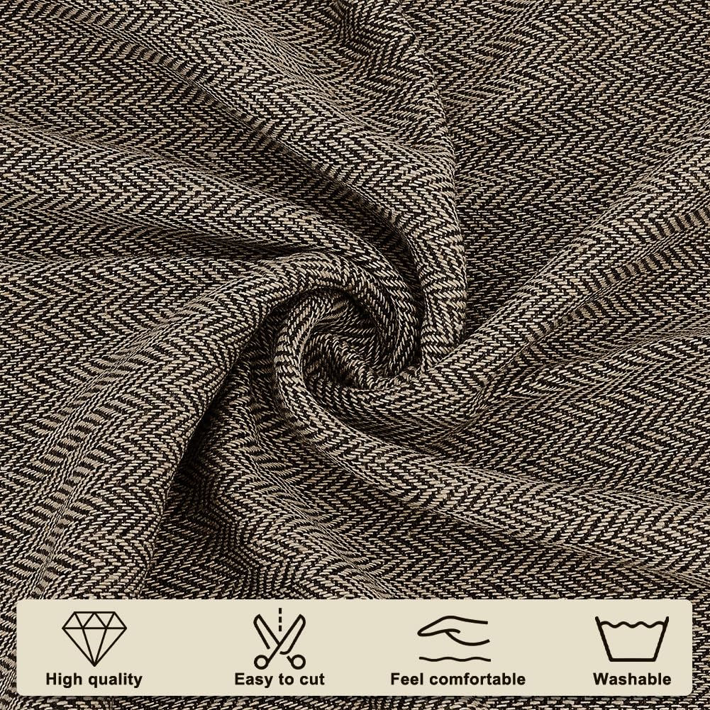 Tweed Fabric by the Yard, Fibre Fabric for Craft Decorative for Upholstery Tweed Fabric for Clothing Accessories(106