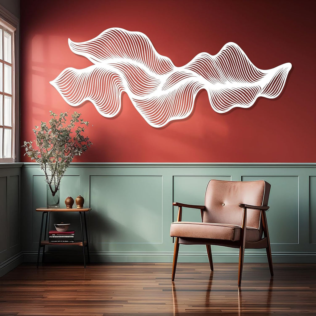 Modern Abstract Metal Wall Decor, Flowing Lines Metal Wall Art, Modern Luxury Wall Hanging, Modern Abstract Wall Art