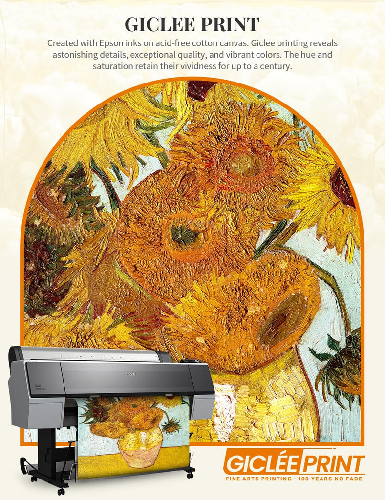 Van Gogh Canvas Wall Art, Van Gogh Sunflowers, 40x30