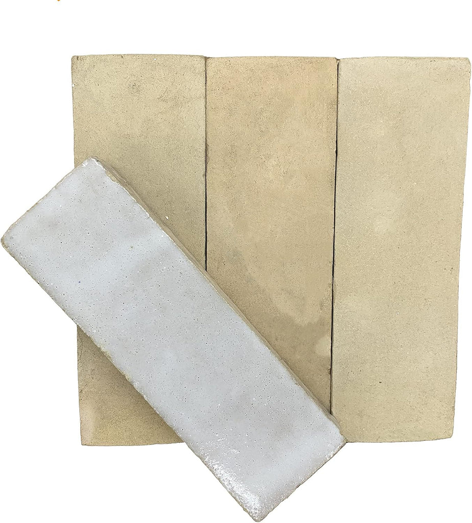 Mosaic & Tile House Handmade 6x2-in. Solid Color Off-White, MSC06-01