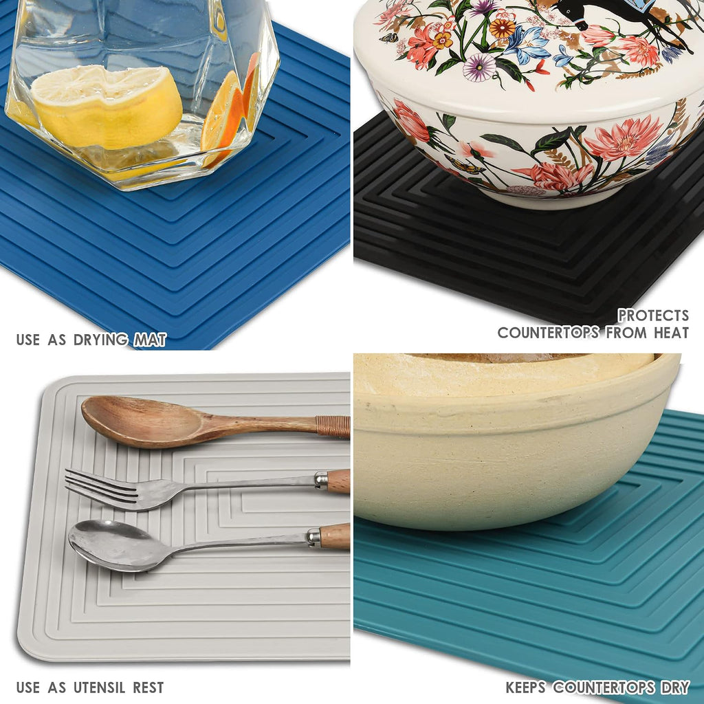 Trivets for Hot Dishes, Trivet Hot Pads, Silicone Trivets for Pots and Pans, Silicone Pot Holders, Trivet for Quartz