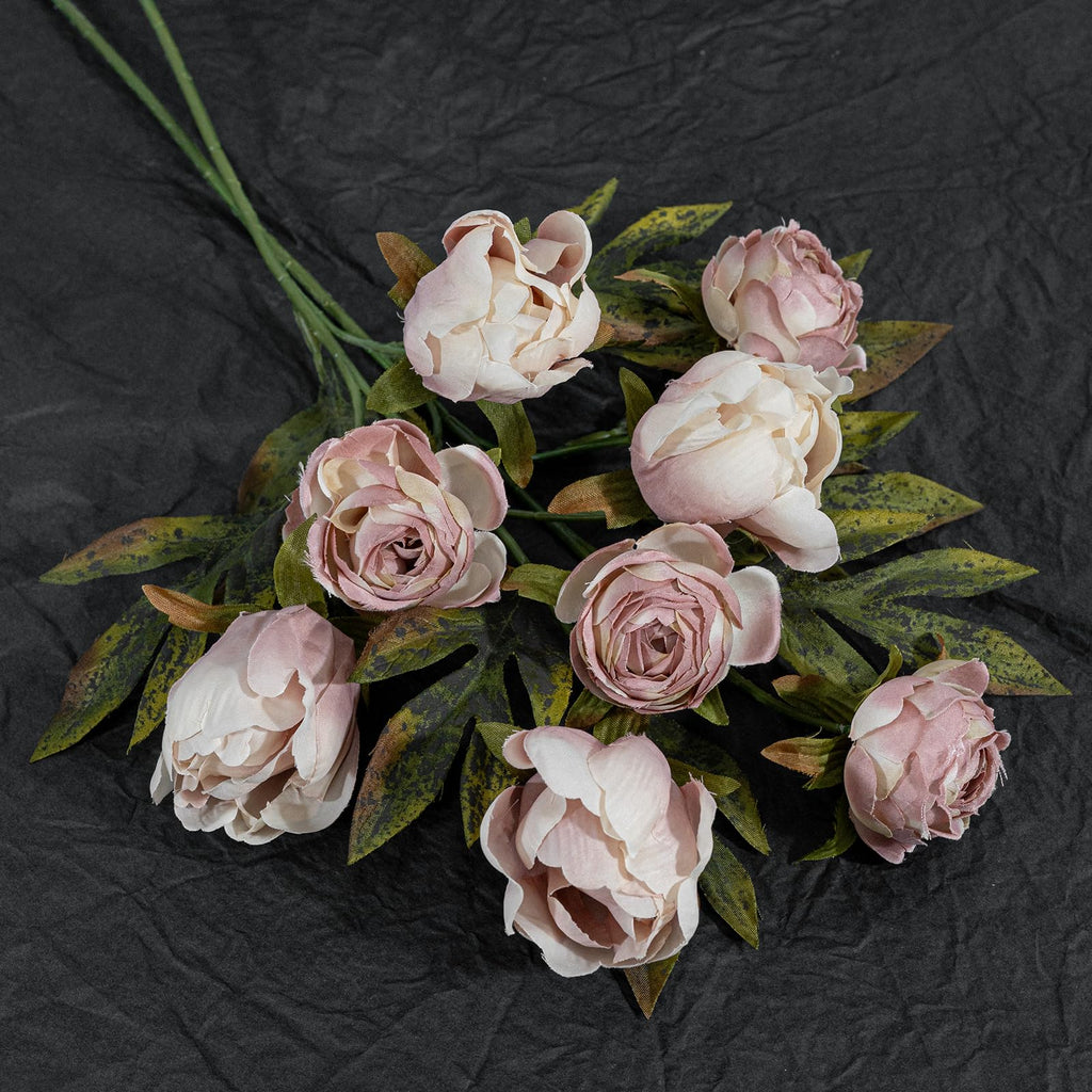 8 PCS 18" Faux Peonies Artificial Flowers Silk Flowers for Vase