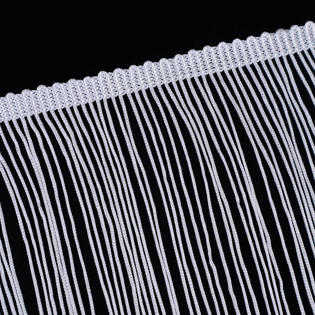 White Fringe Trim 5 Yards Fringe Tassel Chainette Sewing Lace Trim for DIY Crafts Clothes Home Party Decoration