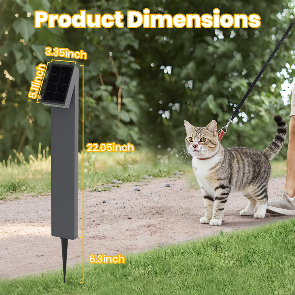 Solar Pathway Lights, 3000K Metal Solar Landscape Lights Outdoor