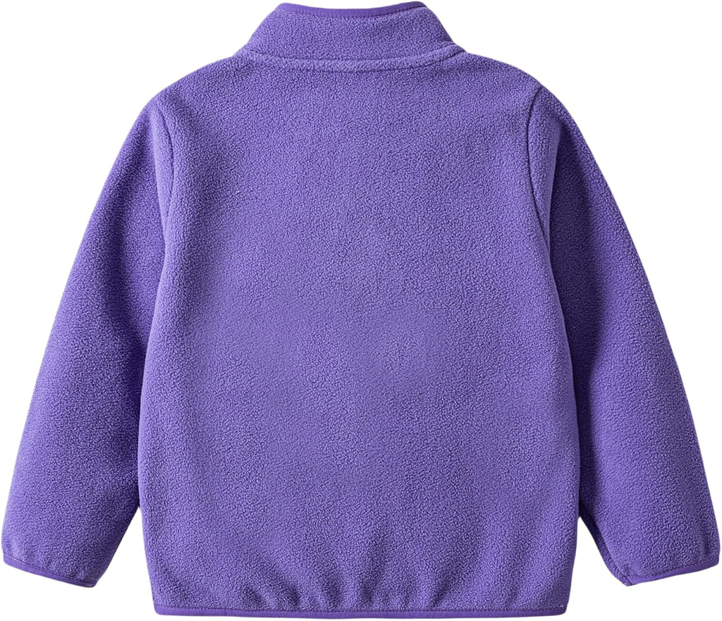 Toddler Boys Girls Fleece Jacket Lightweight Fall Spring 2-12 Years