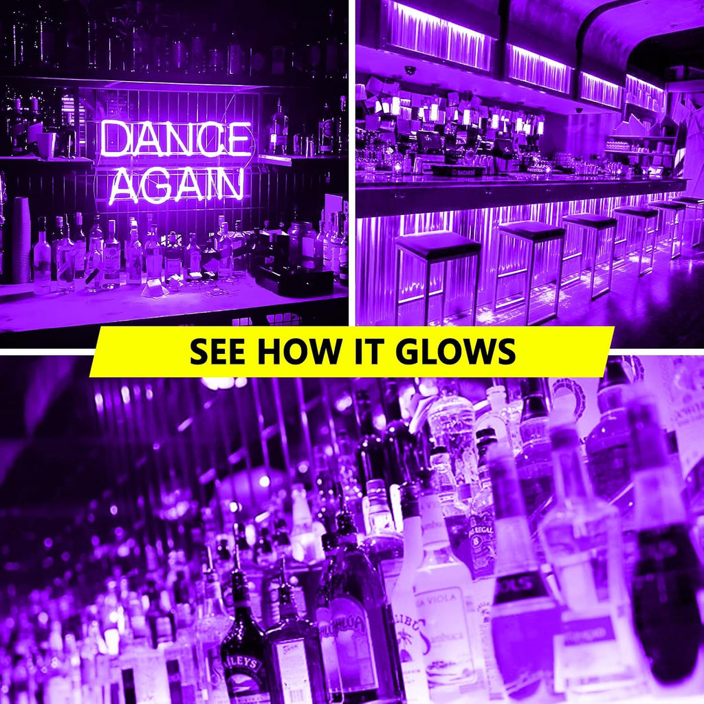 LED A19 Purple Light Bulb, 9W Purple LED Light Replace Up to 100W, E26 Base AC120V Dimmable Colored Light Bulb
