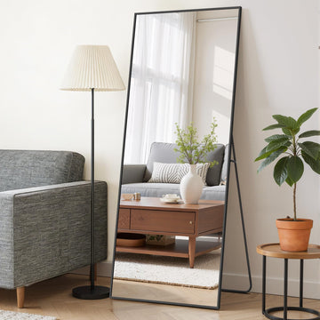 Mirror Full Length 65"x24", Rectangle Full Body Floor Mirrors with Stand