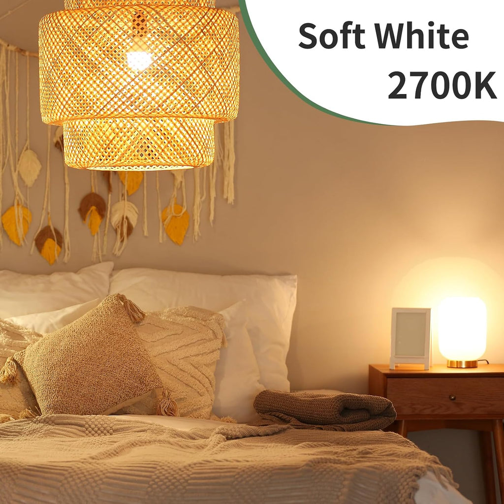 A19 LED Light Bulbs,60 Watt Equivalent,Soft Warm White 2700K