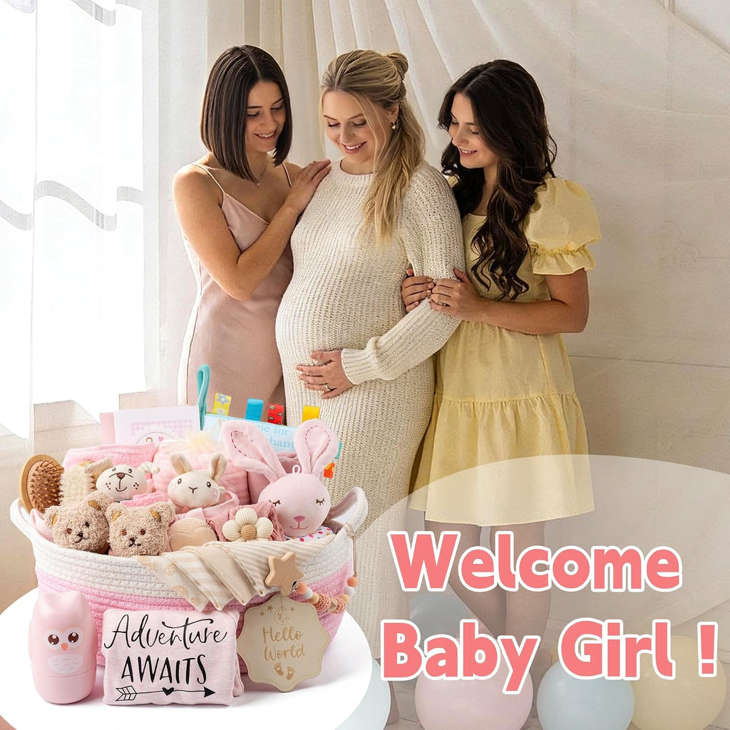 30 Piece Baby Gift Basket - Luxury Curated Baby Gift Basket for Newborn