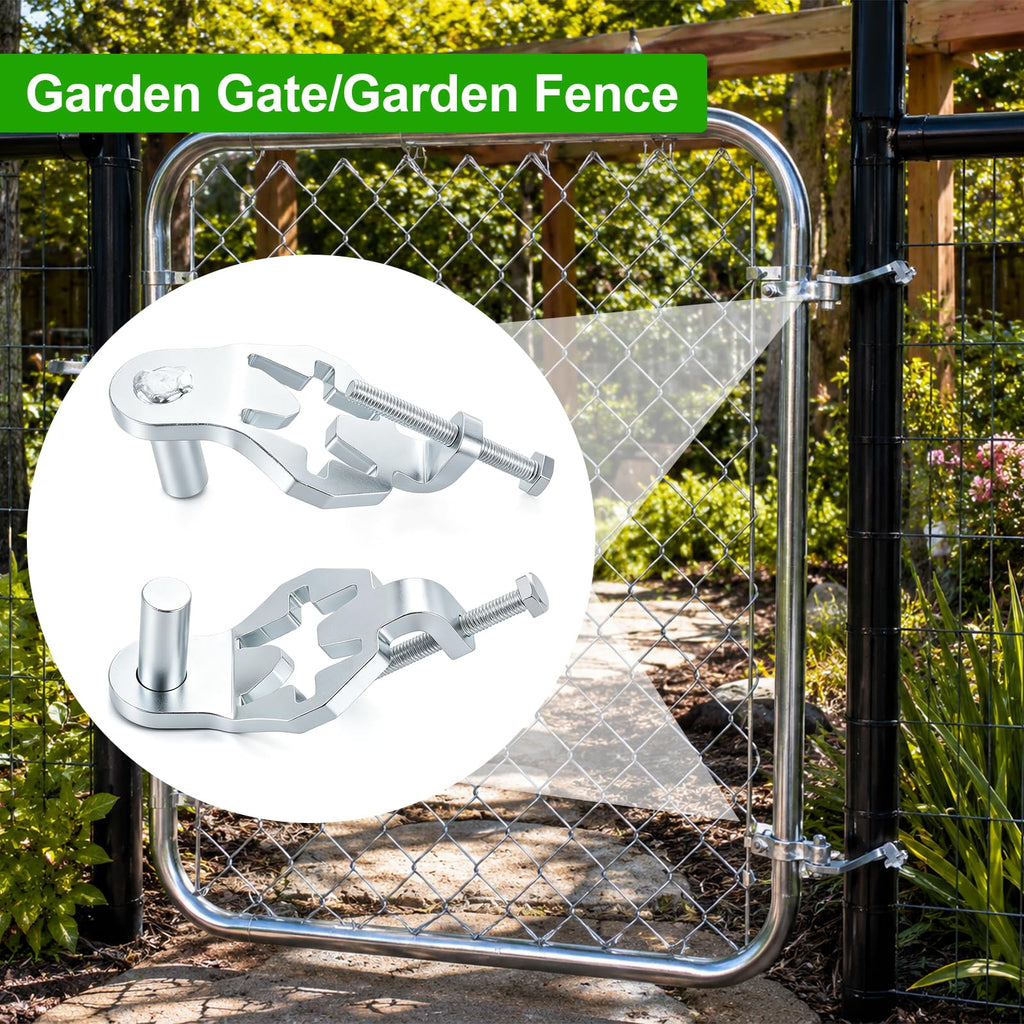 1 Pair T-Post Gate Hinge Pins, Heavy Duty Galvanized Steel Farm Gate