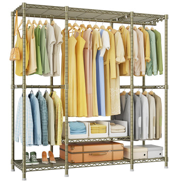 E3 Heavy Duty Garment Rack 4-Tier Freestanding Closet Organizer System