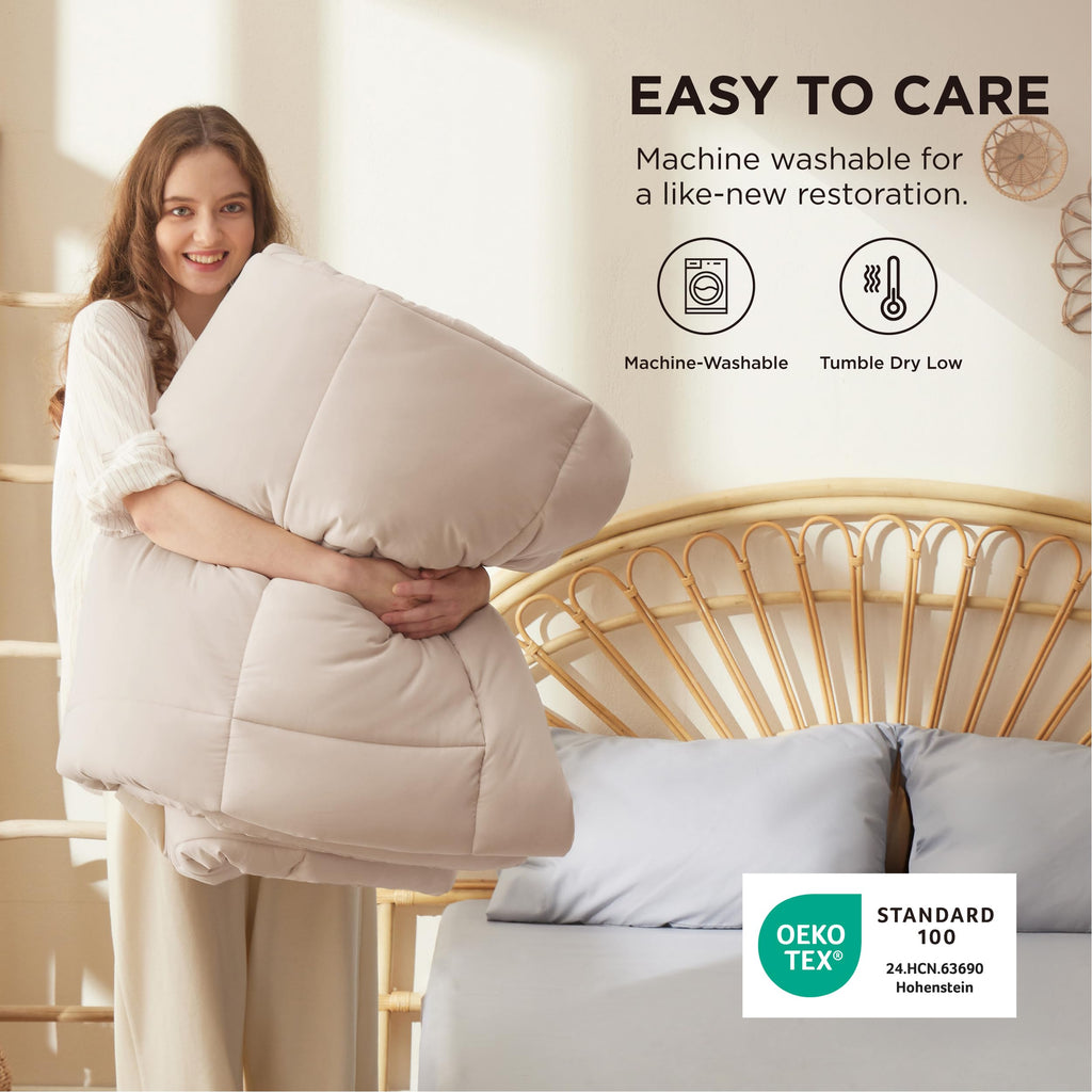 Comforter Duvet Insert - Quilted Comforters, All Season Duvet, GentleSoft Down Alternative Bedding