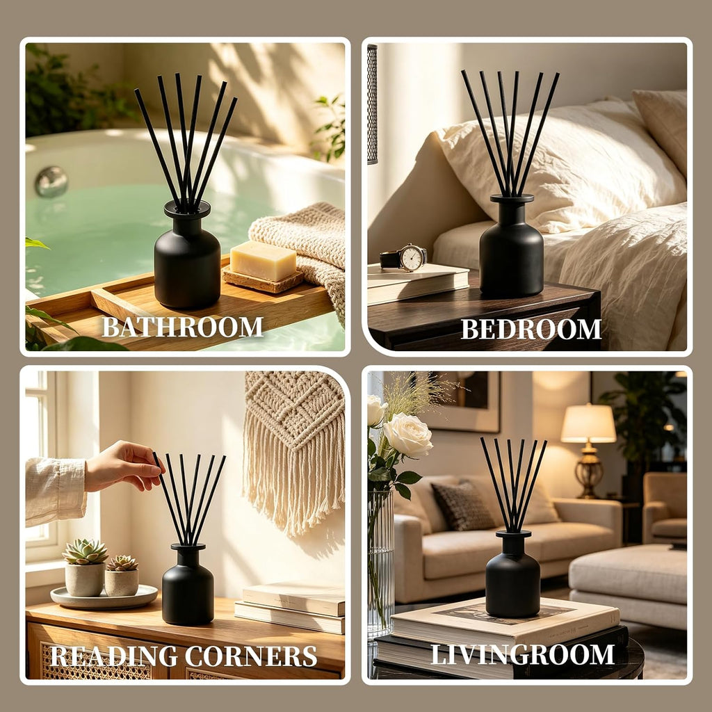 Reed Diffuser Set, Eucalyptus Scent, 4.06 fl oz Essential Oils - Set of 406