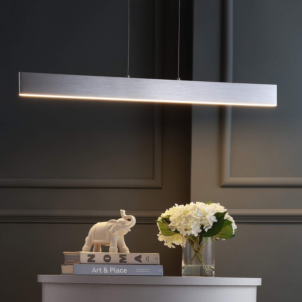 Draper 1-Light LED Linear Pendant 40", Brushed Aluminum