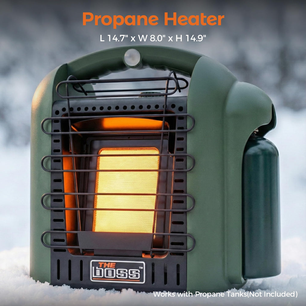 Propane Heater, 6000 BTU Portable Heater Outdoor Use Propane, Outdoor Space Heater for Camping