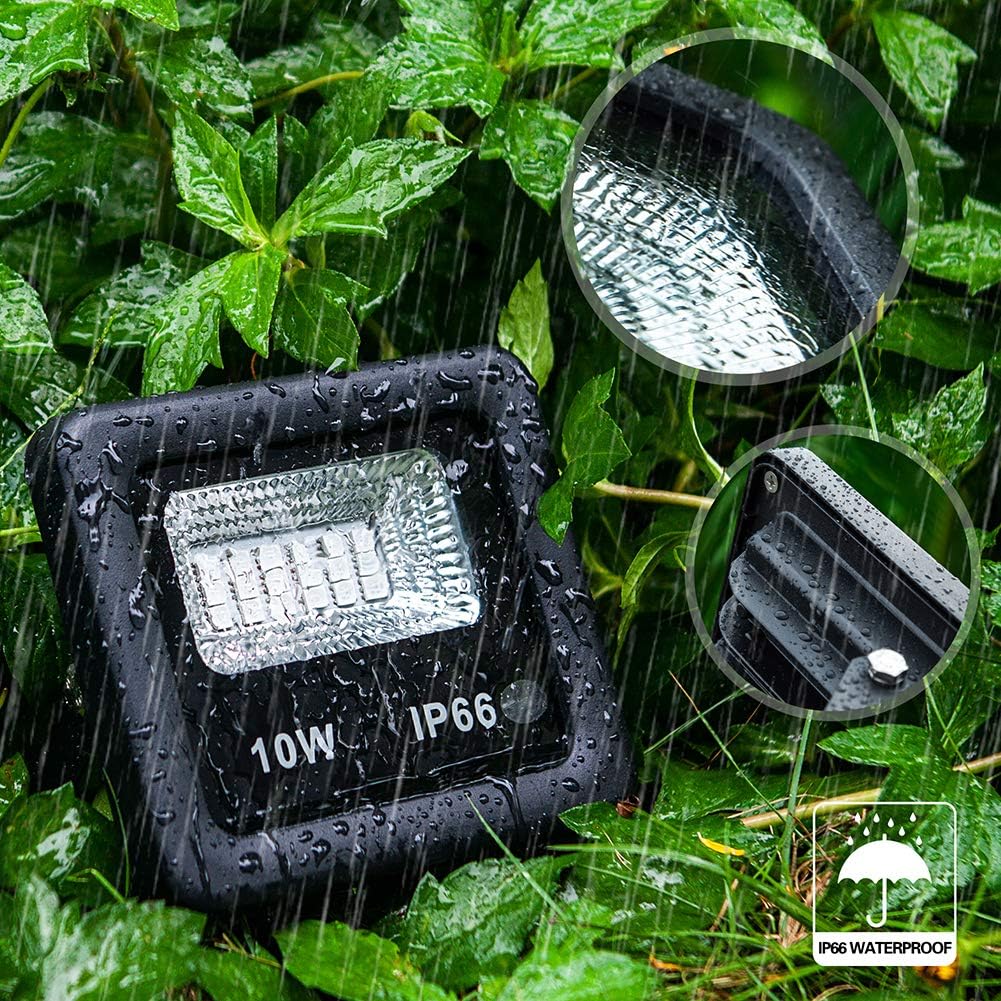 10W Dimmable RGB LED Color Changing Outdoor Flood Light