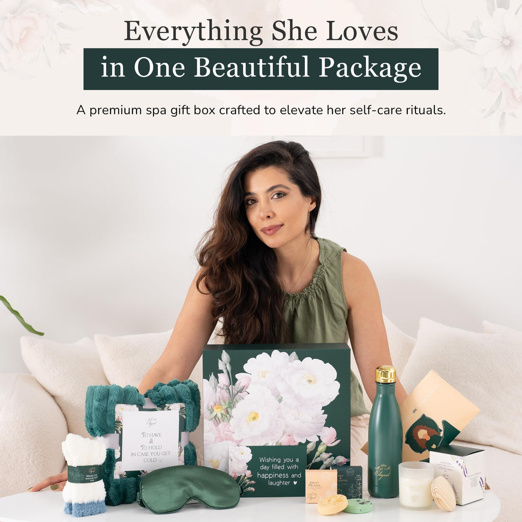 Me Elegant Spa Gift Basket for Women - Self-Care Birthday Gift Set