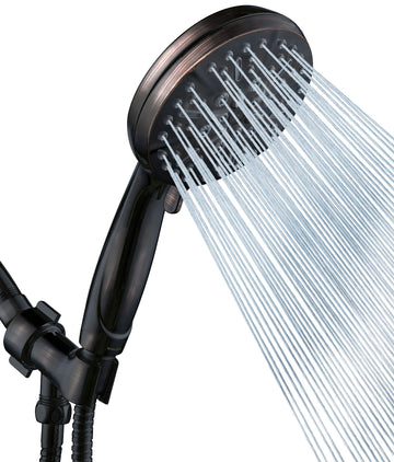 ORB High Pressure Shower Head with Handheld - Multifunctional High Flow Rain Showerhead with Extra 60" Long Hose and