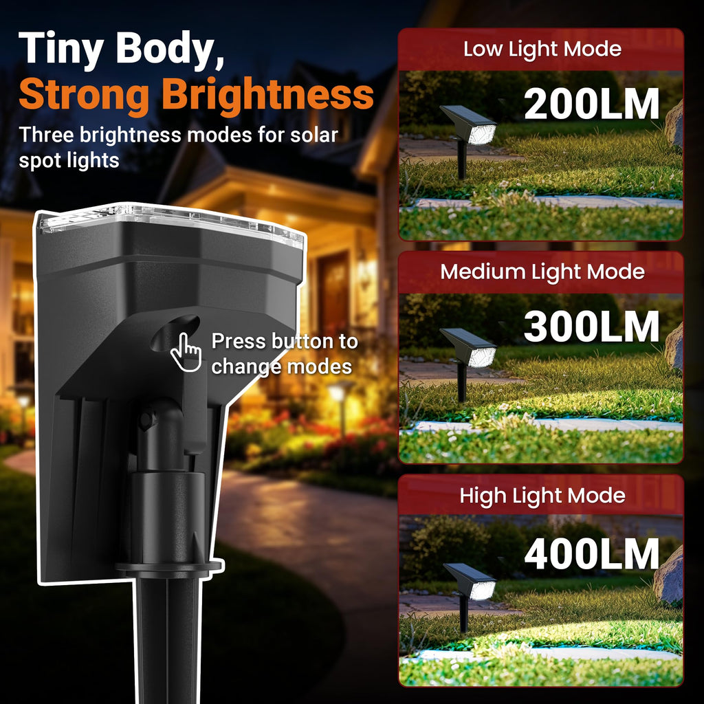 Solar Spot Lights Outdoor Waterproof 16 Pack Cool White