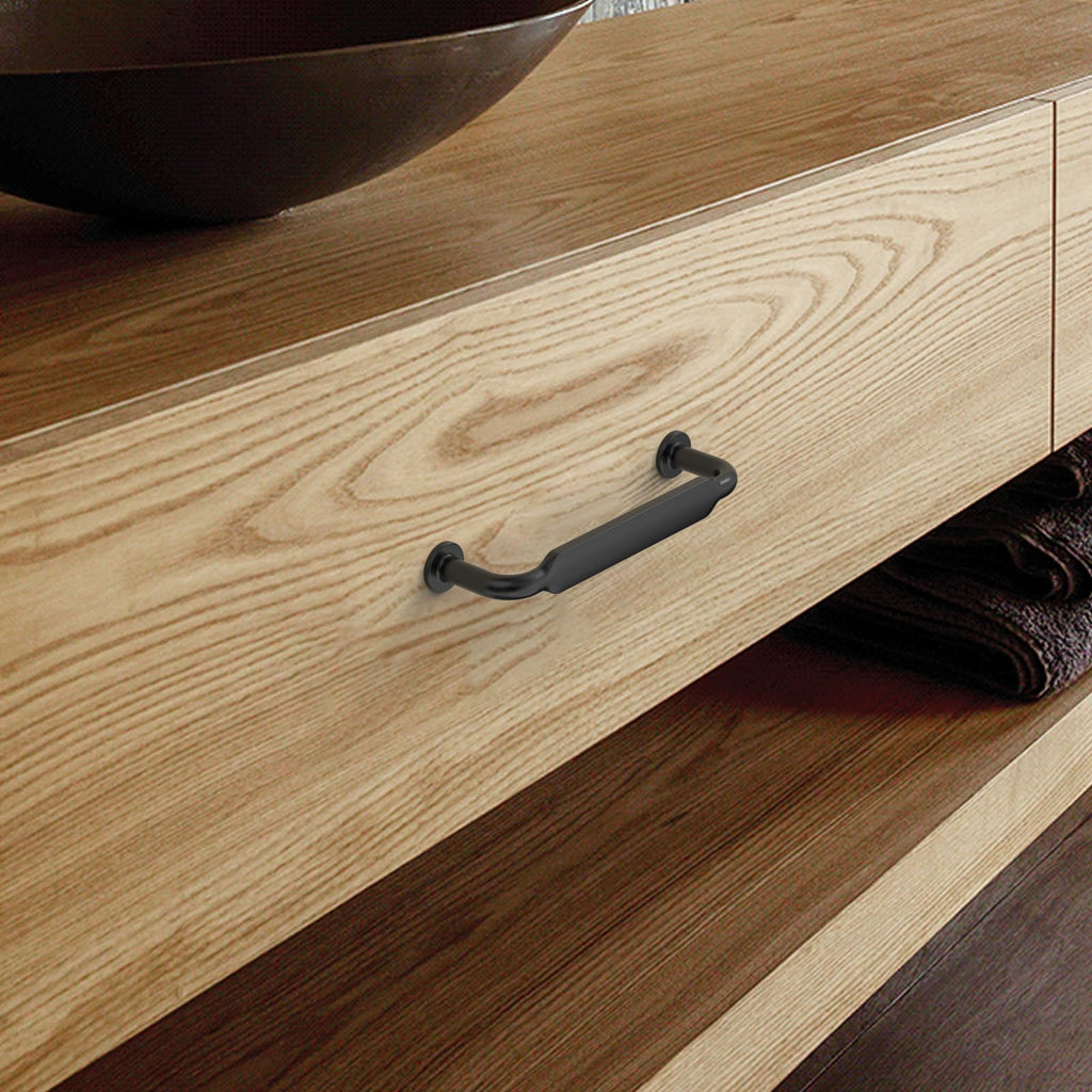2 Pack 3 inch Matte Black Kitchen Cabinet Handles
