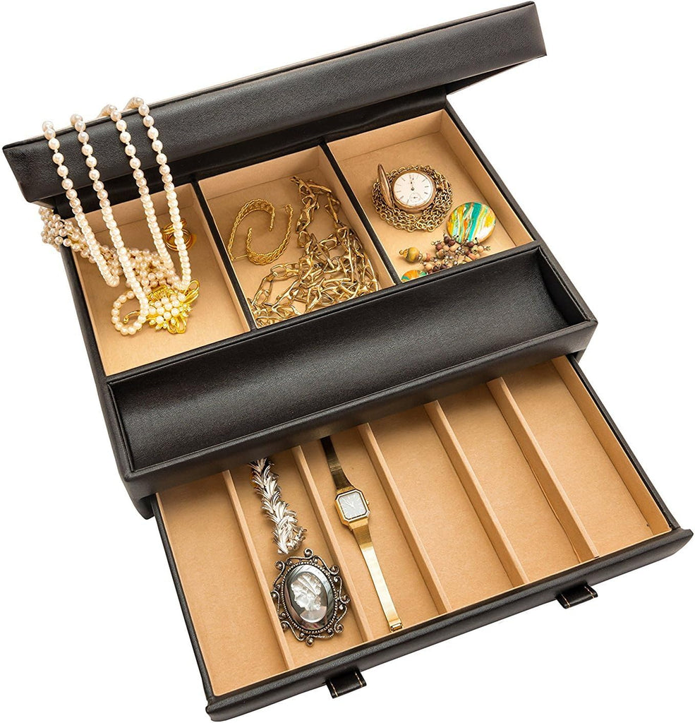 Mens Valet Tray, Men's Jewelry Box, Night Stand Organizers and Storage, Bedside Table Organizer, Watch Box