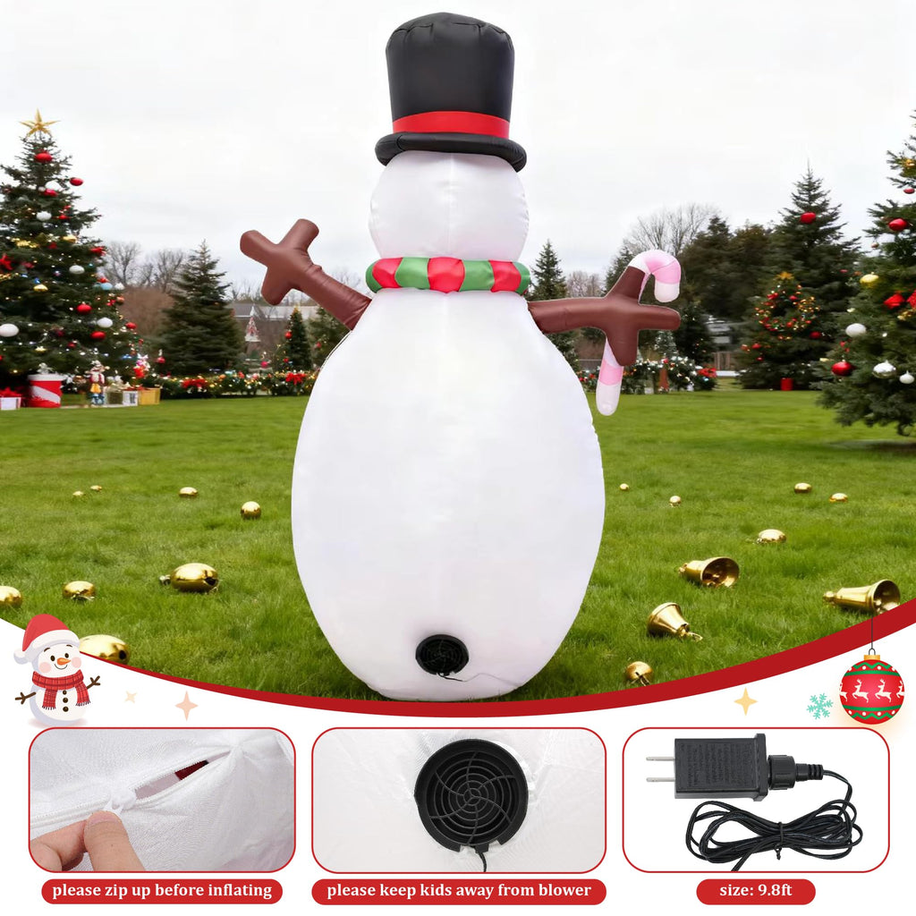 5FT Christmas Inflatables Outdoor Decoration, Snowman Inflatable Christmas Decorations Yard Decor Christmas Party