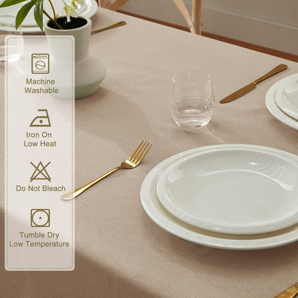 Textured Table Cloth Rectangle 60x84 Inch Kitchen Decor