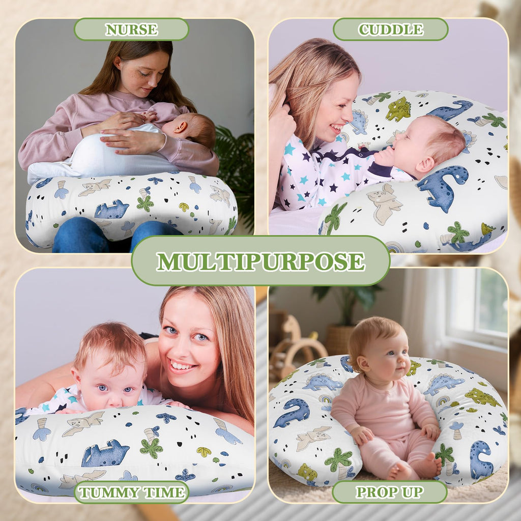 Nursing Pillow & Breastfeeding Pillow - Ergonomic C-Shape for Breastfeeding & Bottle Feeding, Standard Size
