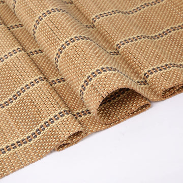 Cordless Bamboo Roman Shades, Natural Woven Blinds with 6 Inches High Valance, Custom Room Darkening Privacy Lined