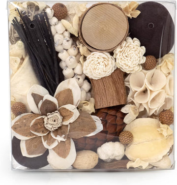 Maison Box Fragrance Potpourri Decorative Vase & Bowl Filler Home Décor (Coconut Sandalwood)