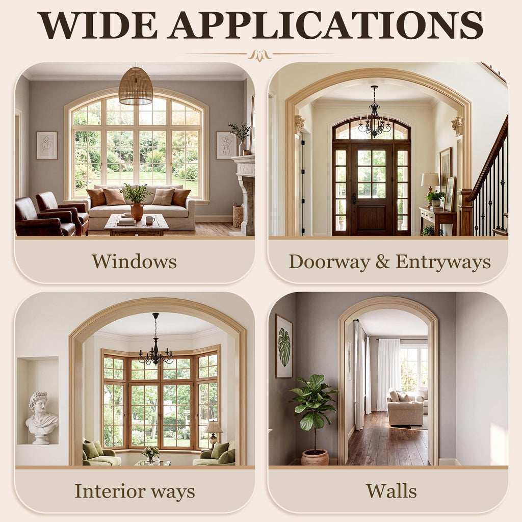 3.25" x 12ft Flexible Molding, Paintable Trim, Wide Ogee Crown