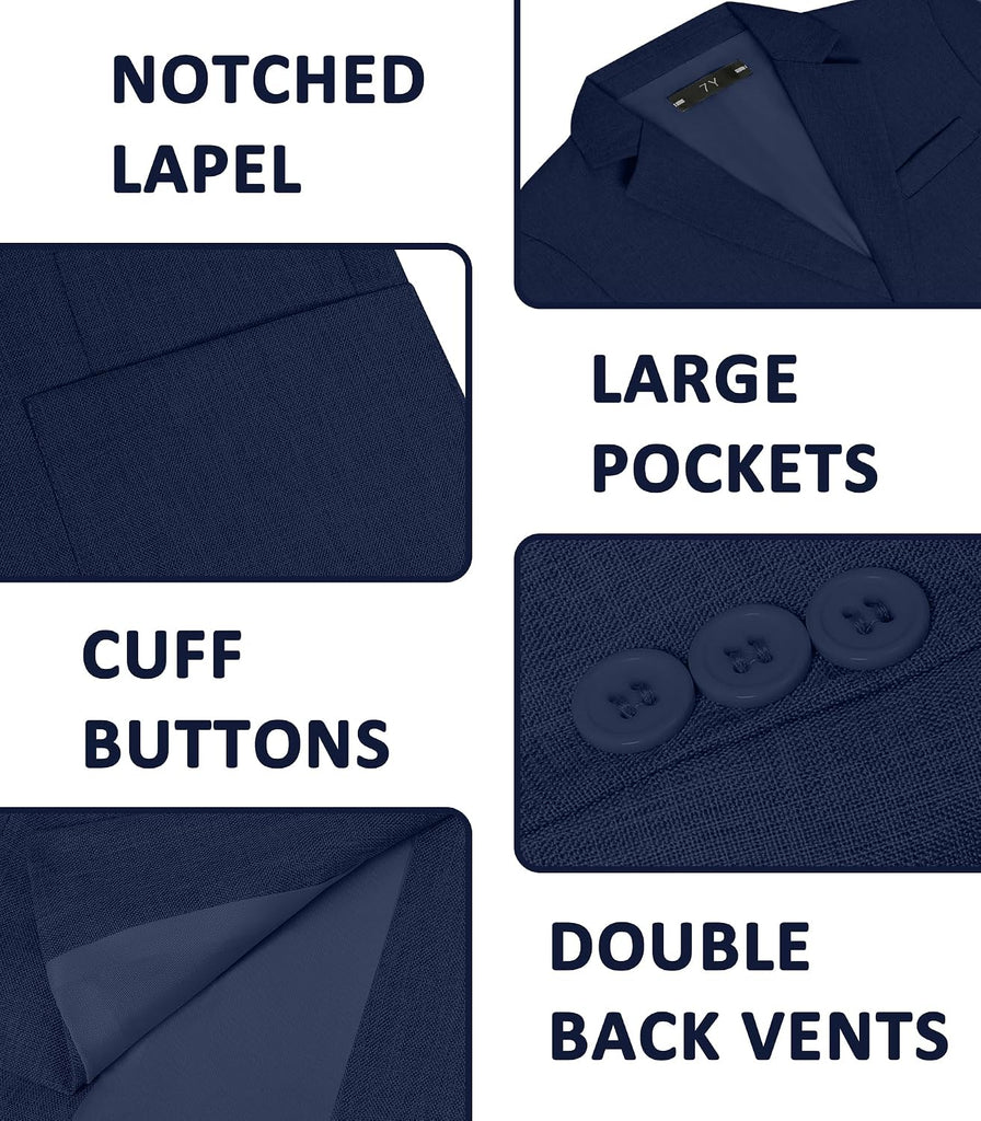 Boys Lightweight Blazer Summer Casual Sport Coat Wedding Suit Jacket
