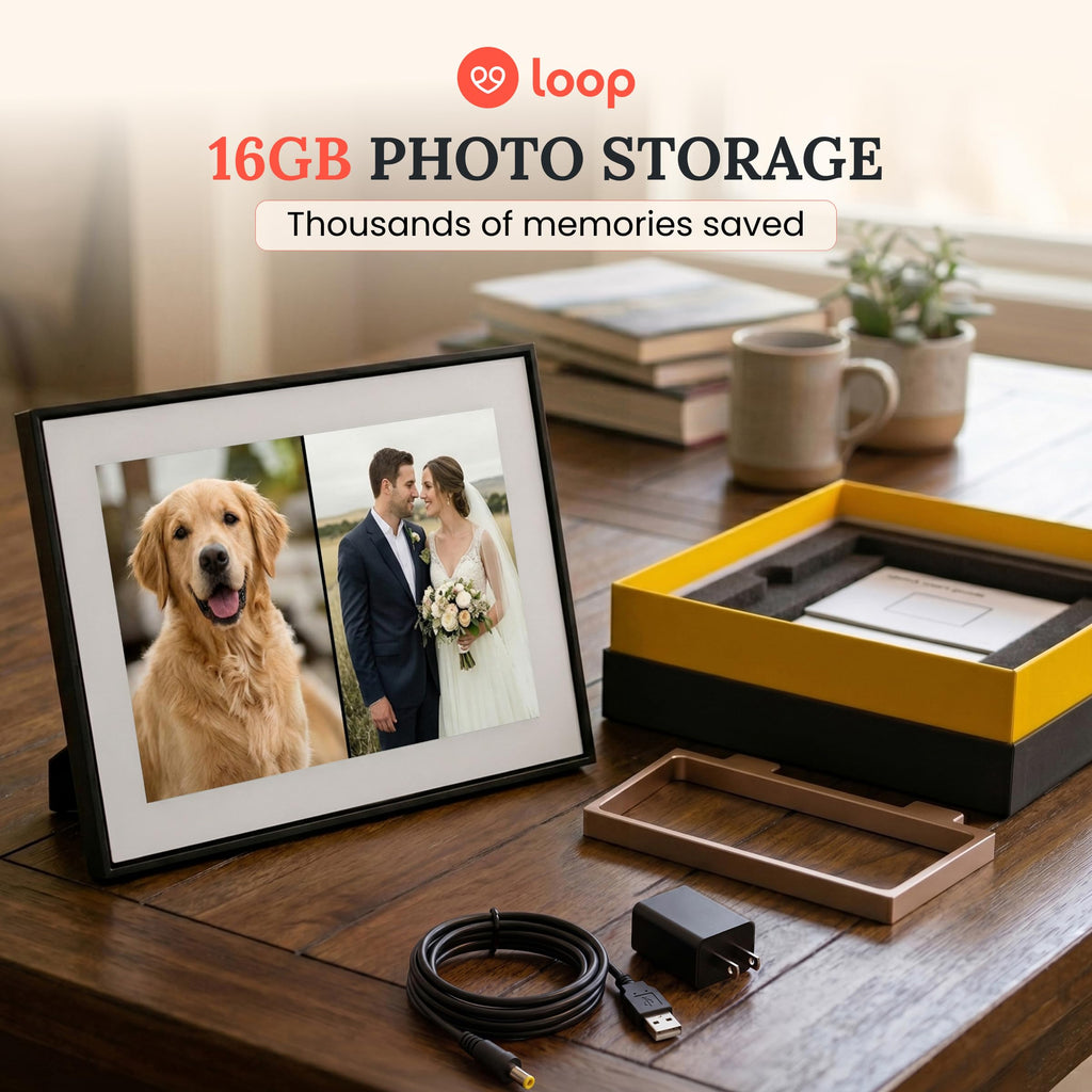 WiFi Digital Picture Frame 10.1" Touchscreen Electronic Photo Video