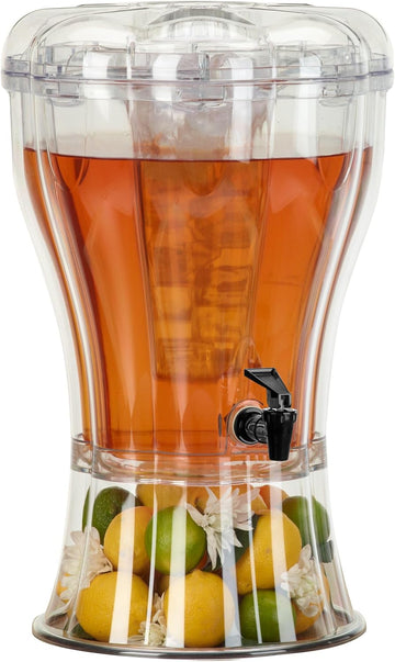 3.5 Gallon Beverage Dispenser with Stand, Spigot and Ice Cone