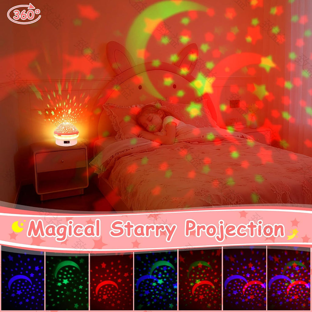 Star Projector for Kids, Night Light Projector with Hard Hollow-Out Cover