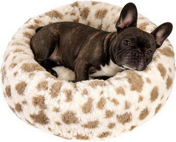 Donut Dog Bed, Calming Round Pet Bed for Small & Medium Dogs, Cats