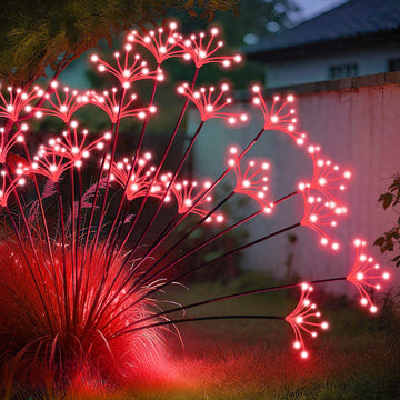 Solar Garden Lights, New Upgraded 6 Pack Solar Swaying Starburst Light, Waterproof Fireworks Outdoor Lights, Yard