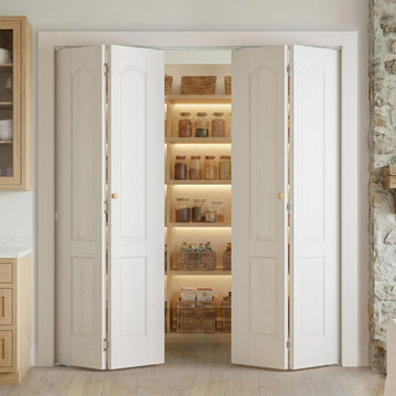 60"x80" Bifold Closet Door, Folding Doors with Hardware Kit