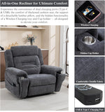 Big Man Power Lift Recliner for Elderly Adults 28 Inch Wide Seat, Oversized Recliner 400 lbs with Heat Massage
