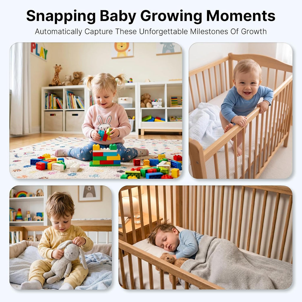 Baby Monitor with Camera and Audio, 24h Recording Playback 32GB