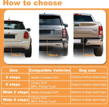 Dog Ramp for Car Truck and SUV Dog Stairs for Large Dogs Folding Pet Stairs with Non-Slip Rug Surface Supports Up to