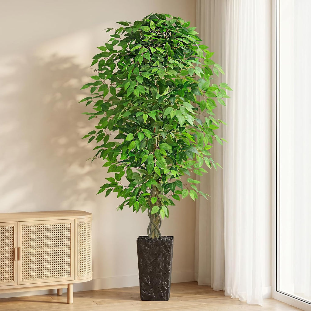 6FT Artificial Ficus Tree, Tall Fake Tree