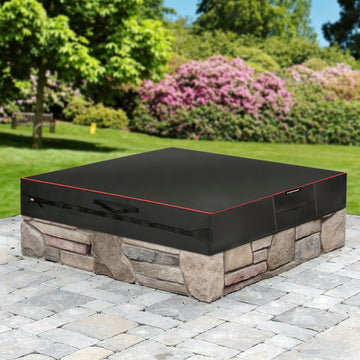 Premium Heavy-Duty Square 52-57 Inch for In Ground Fire Pit Cover