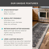 Large 3x5 Entryway Rug Indoor - Washable Non-Slip Low Pile Ultra Soft Area Rug