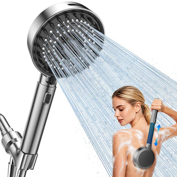 Shower Head with Handheld, 5" High Pressure Hand held Showerhead